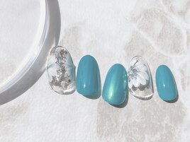 大きなフラワーアート