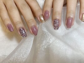 【パラジェル】ツイードネイル