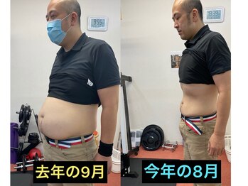 えとす整骨院/スタッフダイエット約1年の様子