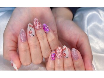 ラッキー(Lucky)/さくらんぼデザインネイル