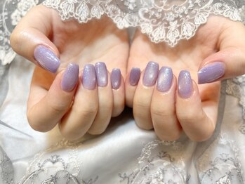 青み紫のマグネットワンカラー♪