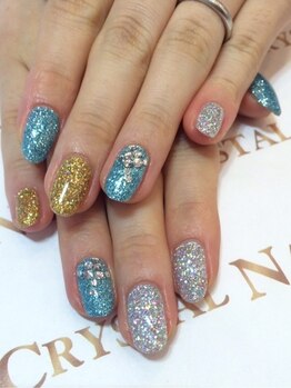 クリスタルネイル ボンベルタ橘店(CRYSTAL NAIL)/キラキラネイル