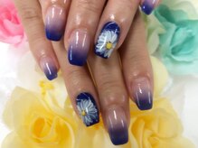 ダブルネイル(Double Nail)/[石田] ネイビーグラデーション