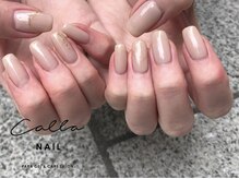 カラネイル 南森町店(calla nail)/シンプルミラー