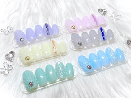 海 ★ぷっくりマーメイドNail