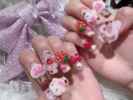 ピアノちゃんネイル♪　スカルプ