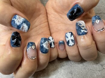 ネイルサロンファストネイルプラス 新宿店(FAST NAIL PLUS)/2026夏ネイル【デニムネイル】