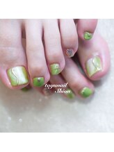 たゆ ネイル(たゆnail)/グリーンニュアンスネイル