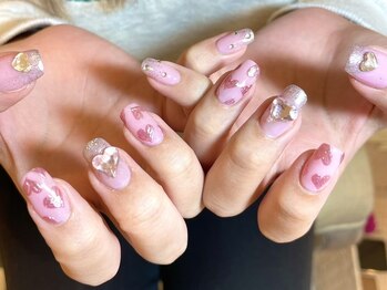 プラチナムドール 京都駅前店(PLATINUMDOLL)/ハートネイル