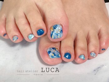 ネイルアトリエルカ(nail atelier LUCA)/M-825 大人可愛い大理石ネイル
