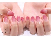 ワールド ビューティ ヴィヴァルト 宝塚店(WORLD BEAUTY VIVALTO)/グラデーション/ピンクネイル