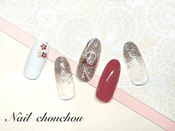 ネイルシュシュ 橋本店(nail chou chou)/和柄ネイル7500円