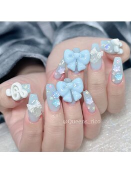 クイーンズビューティーサロン 歌舞伎町店(Queen's beauty salon)/チップアートやり放題&つけ放題