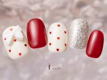 アイネイルズ 町田店(I nails)/ハートドットリボンネイル9480円