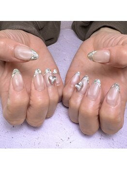 エムズネイル(M’s NAIL)/ガラスフレンチ☆