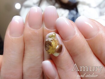 アミュリー ネイル アトリエ(Amury nail atelier)/バレンタインチョコネイル♪