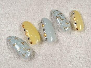 ケージュール(Kjour)/パステル　ツイードネイル