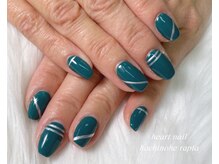 はあとねいる 八戸ラピア店/グリーンメタリックネイル