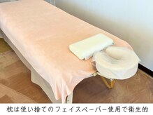 筋膜リリース整体院 喜楽/フェイスペーパーで衛生的