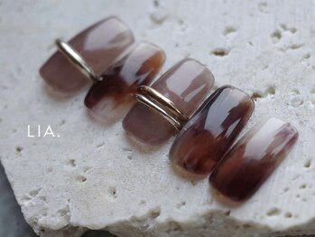 リア(LI'A)の写真/【今だけ限定◎】大人可愛い秋のトレンドデザインが特別価格で楽しめる♪深みカラーで季節感ある指先に＊