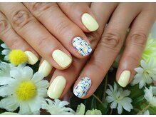 プルミエ ネイル(Premier Nail)/イエロー&ツイードネイル