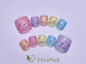 エリクサーネイル 池袋(Elixir Nail)/フット やり放題/クーポン使用
