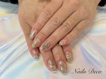 ネイルンデコ (Nailn Deco)/ニュアンスラメポイントカラー