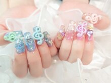 ミルキーウェイバイミーネイル 南堀江店(Milkyway by menail)/音符パーツ/ギャルネイル