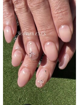 ソフィアアイズ 倉敷店(SOPHIAEYES)/蝶々グラデーションネイル