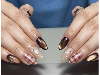 バイムーンサロン(By Moon Salon)/チェックネイル