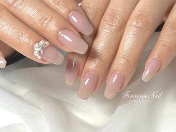 フェミニンネイル(Feminine Nail)の写真/綺麗になりたい大人女性へ。爪をみるたびトキメキを！