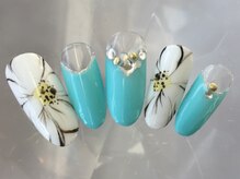 ラリュールネイル(L'Allure nail)/大花ネイル♪￥8200