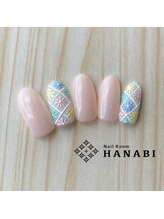 ネイルルーム ハナビ(NailRoomHANABI)/ぷっくりフラワー