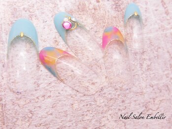 アンベリール 横浜店(Embellir)/(1509)タイダイフレンチネイル