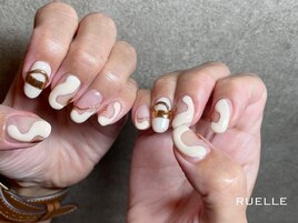 ニュアンス ぷっくりネイル