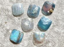 エムネイル(M nail)/デザインコース　人気の青