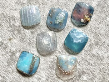 エムネイル(M nail)/デザインコース 人気の青