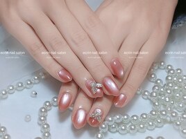 #韓国風マグネットネイル