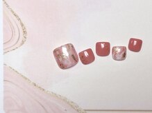 シエル ネイルズ(CIEL NAILS)/ 4月 フット 定額アート4