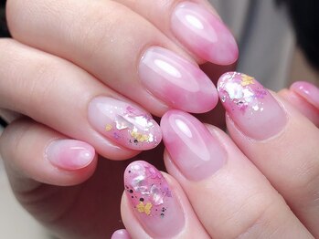 ネイルサロン リッチーズ(nail salon Riches)/押し花×シェル デザイン