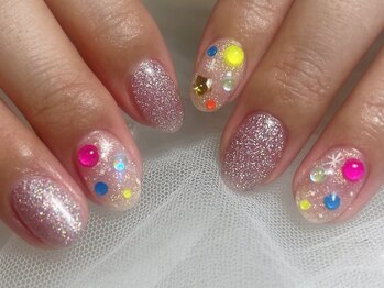 ジョアネイル(JOA Nail)/定額デザイン/夏/ストーン/