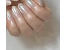 【リピーター様】　mirror one color nail　¥6400 (1ヶ月以内)