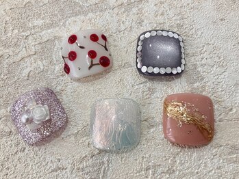 カルフールノア 新越谷店(carrefour noa)/nail design：親指アート6500円