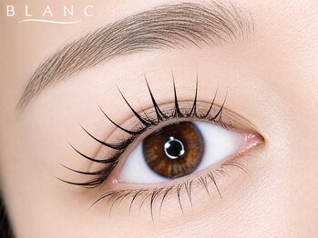 アイラッシュサロン ブラン Lty草津店(Eyelash Salon Blanc)の写真/【流行りの束感もパーマ/エクステで叶う】目元の形にフィットするデザイン提案で自然に馴染む仕上がりに♪