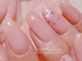 キラキラグラデーションネイル