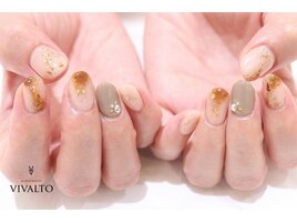 秋冬/マーブルネイル