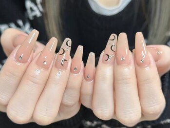 ウサギネイル 新大久保店(usagi nail)/ピンクネイル