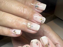 押し花で差し色