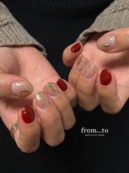 フロム トゥ(from to)の写真/特別な日を彩るネイルはもうお決まりですか？「from to」は、”可愛い”を叶える実力派サロンです。