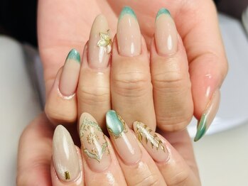 ライノネイル 天王町の写真/気分が上がる健康で美しい可愛いNailを。再現率の高さで持ち込みデザインも納得のいく仕上がりに♪